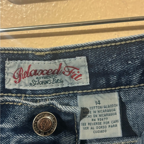 St. John's Bay Relaxed Indigo relaxed fit high rise  Jeans Classic Fit 2… - Picture 9 of 10